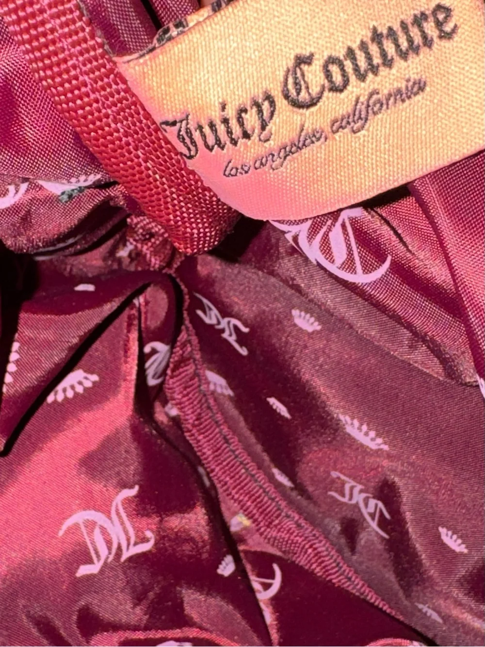 Juicy Couture Black Logo Jacquard Duffel